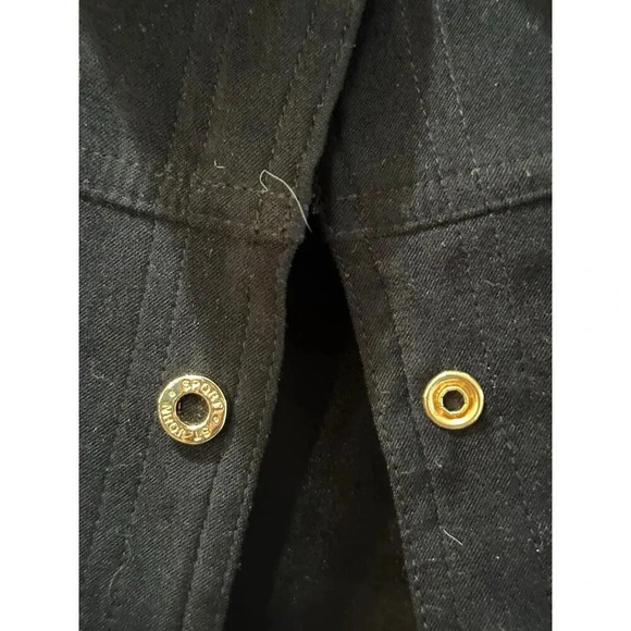 St. John by Marie Gray Button-Down Black Sport shacket sueded Size S - Picture 8 of 10